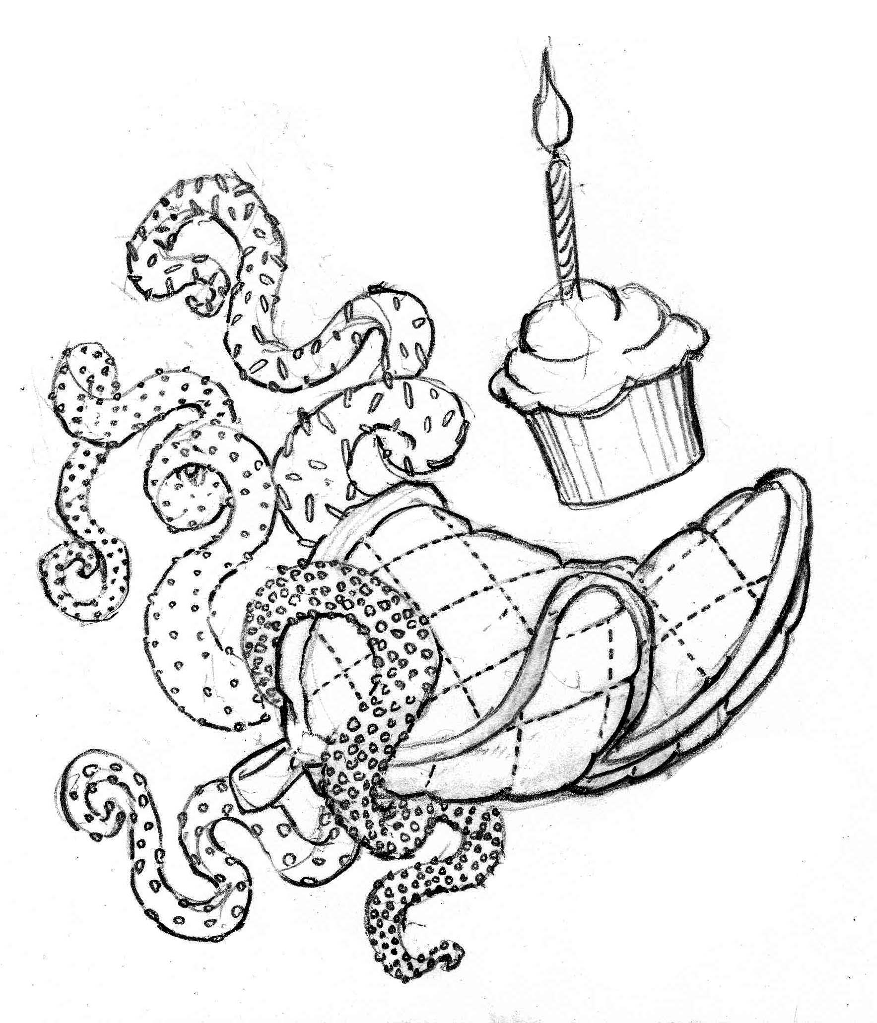 cupcake squid